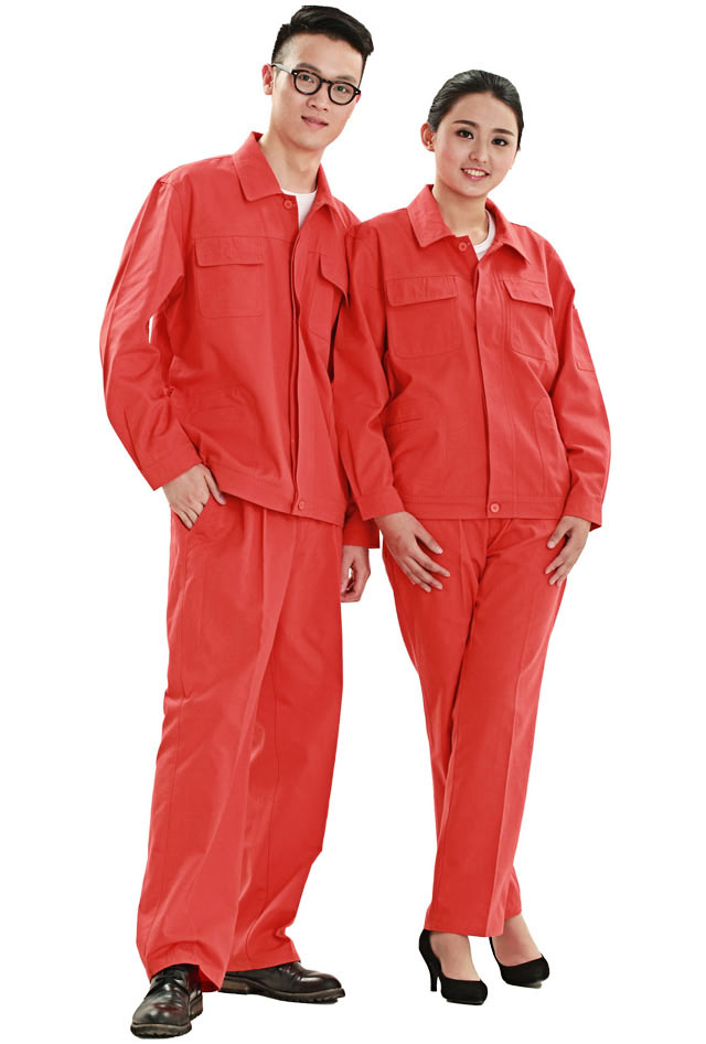 HR-807款帆布單層茄克工作服款式圖片大全 HR-807款帆布單層茄克工作服定制款式